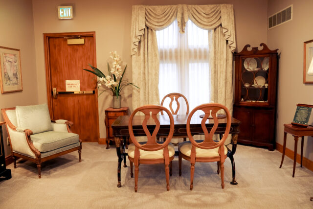 Interior view of Carlisle-Branson funeral home facility Mooresville IN