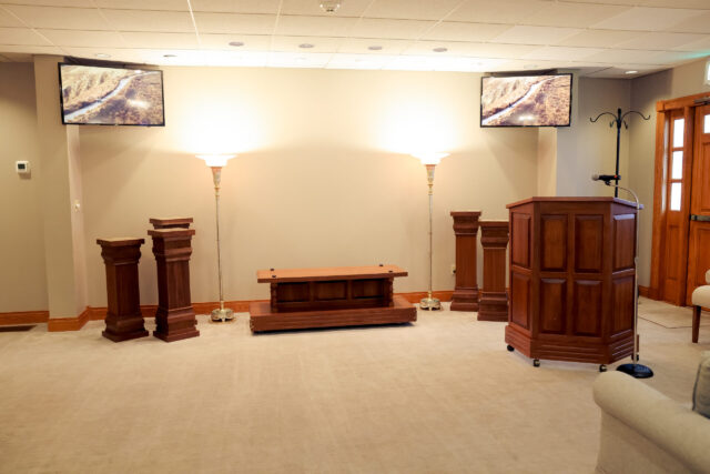 Interior view of Carlisle-Branson funeral home facility Mooresville IN